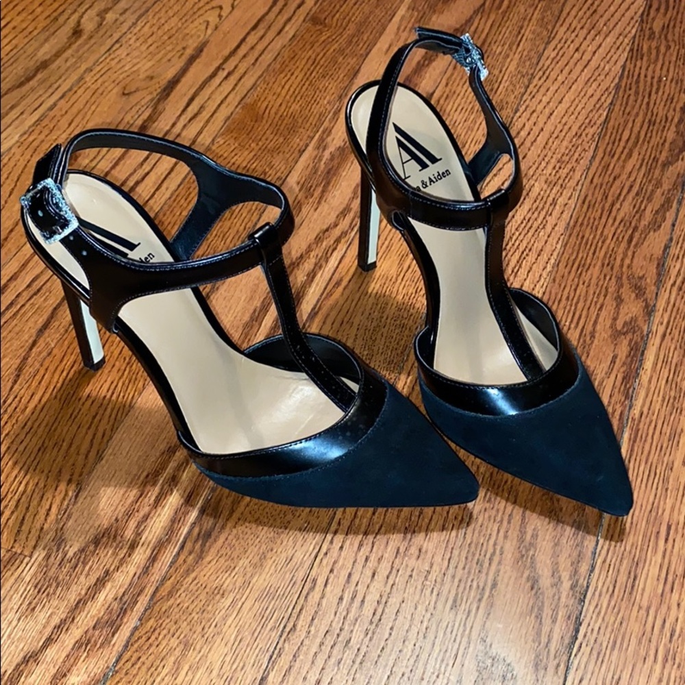 Ava & Aiden T-strap high heels, Size 7m
